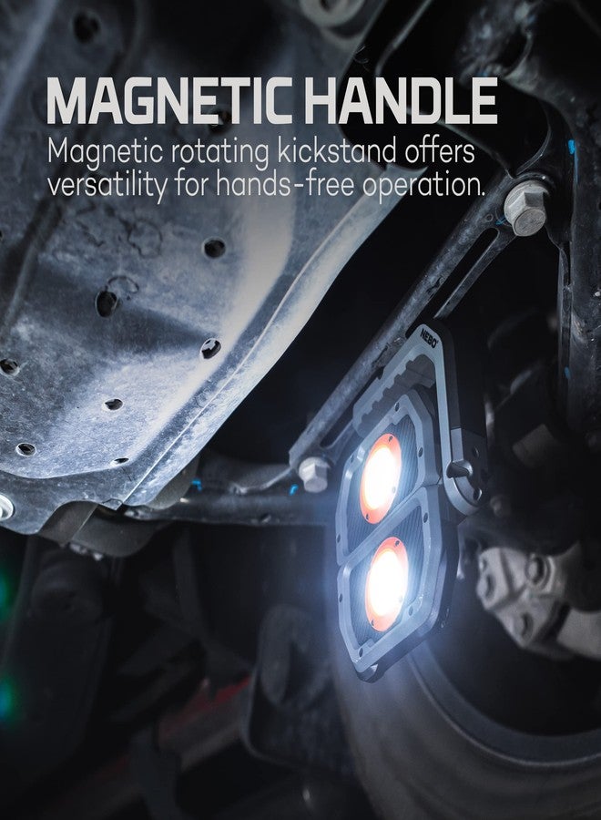 نيبو مصباح عمل قابل لإعادة الشحن NEBO OMNI 3K | 3000 لومن COB، 6 أوضاع إضاءة، مقابض مغناطيسية دوارة، بنك طاقة مدمج، مقاوم للماء، مصباح تخييم محمول، يتضمن كابل شحن USB-C - Image 4